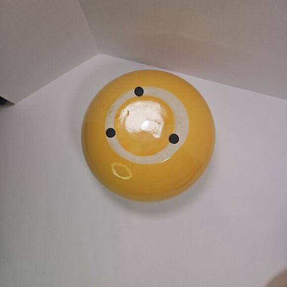 Modern Art Pottery Vases Set of 2 - Low Profile, Goldenrod Yellow, Unique Design - Picture 15 of 16